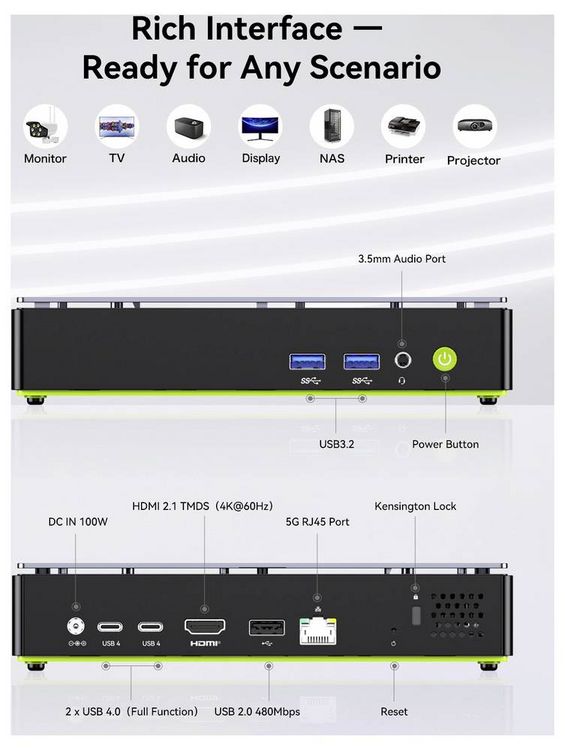 Produktbild: GMKtec Mini PC K13-1 Intel&reg; Core&trade; Ultra 7 256V Intel&reg; Core&trade; Ultra 7 256V 4.8GHz 16GB RAM 1TB SSD Intel Arc&trade; 140V Win 11 Pro K13-1