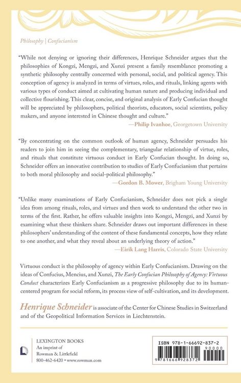 Produktbild: Early Confucian Philosophy of Agency