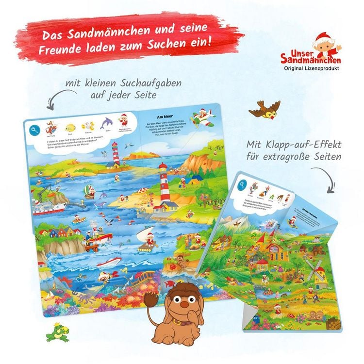 Produktbild: Tr&ouml;tsch Unser Sandm&auml;nnchen Klapp-auf-Wimmelbuch Pappenbuch