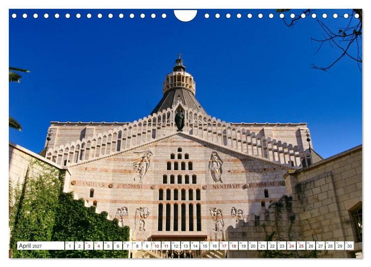 Produktbild: Biblische Orte in Israel mit Bibelstellen (Wandkalender 2027 DIN A4 quer), CALVENDO Monatskalender
