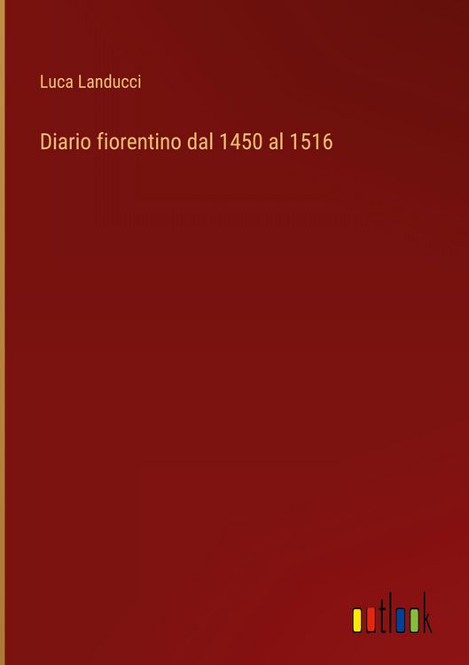 Produktbild: Diario fiorentino dal 1450 al 1516