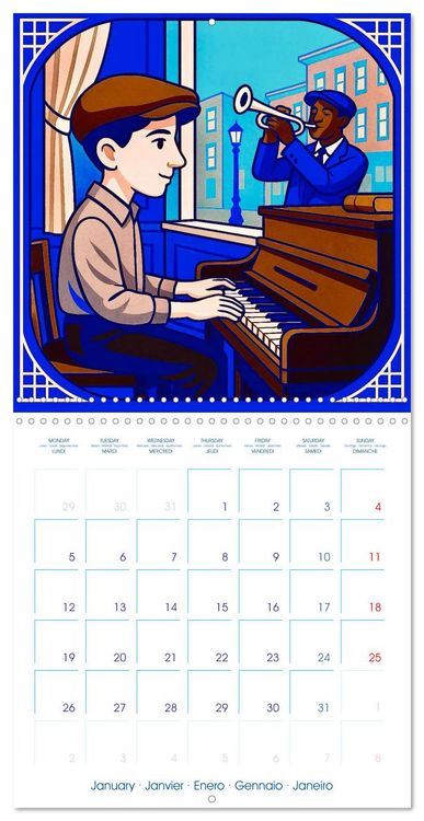 Produktbild: George Gershwin (Wall Calendar 2026 12 &times; 12 Inch) CALVENDO 12 Month Wall Calendar