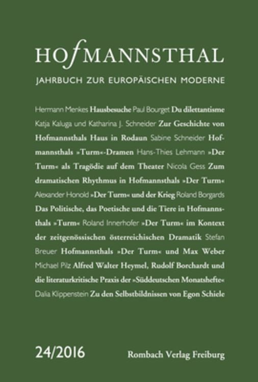 Produktbild: Hofmannsthal Jahrbuch zur Europ&auml;ischen Moderne