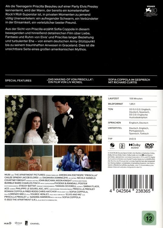 Produktbild: Priscilla (+ Bonus-DVD)