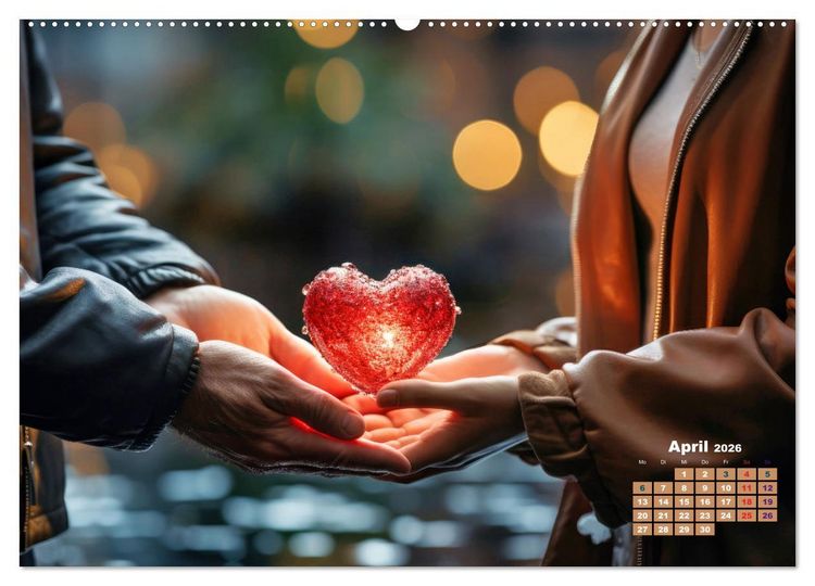 Produktbild: Sehnsucht Herzlichkeit (hochwertiger Premium Wandkalender 2026 DIN A2 quer), Kunstdruck in Hochglanz