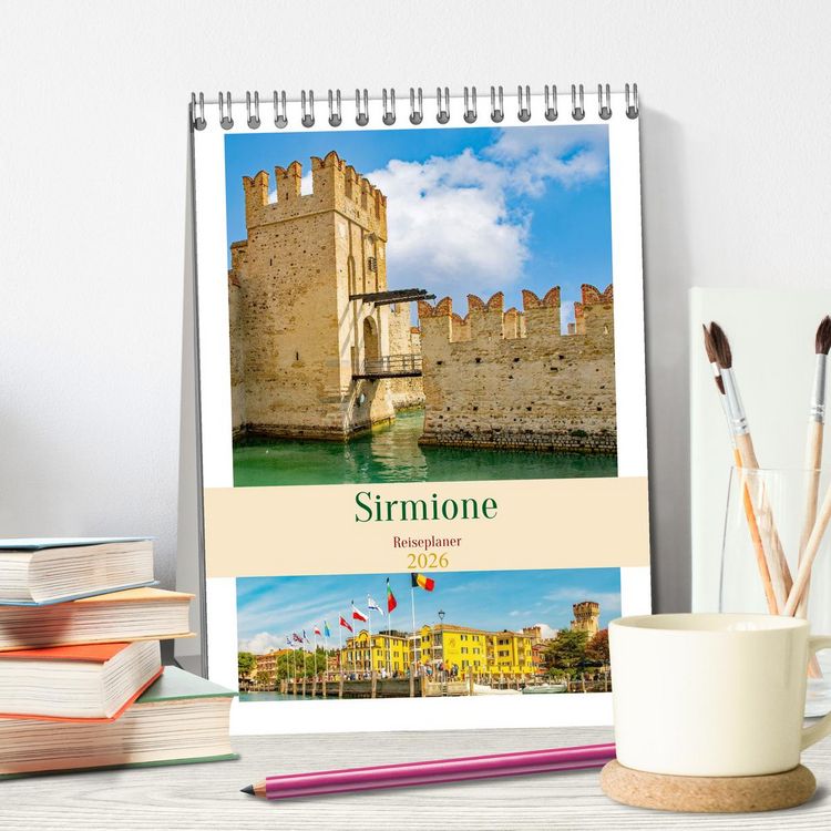 Produktbild: Sirmione - Reiseplaner (Tischkalender 2026 DIN A5 hoch), CALVENDO Monatskalender