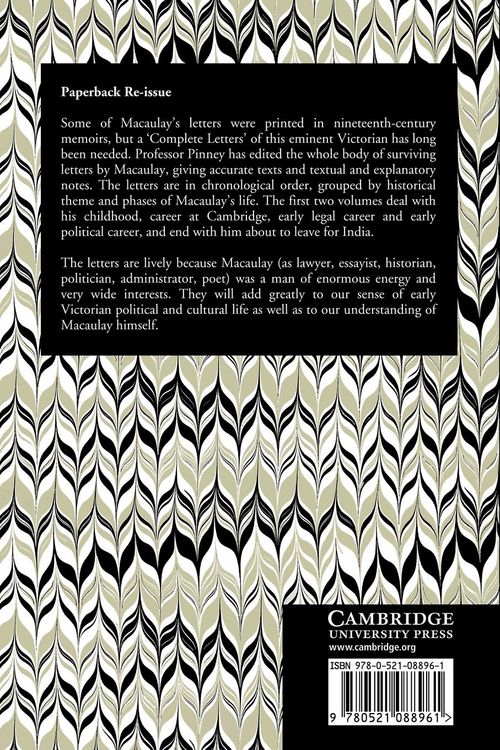 Produktbild: The Letters of Thomas Babington Macaulay