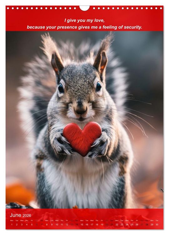Produktbild: I'll give you my love (Wall Calendar 2026 DIN A3 portrait), CALVENDO 12 Month Wall Calendar