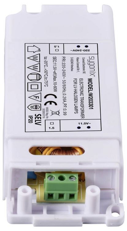 Produktbild: Sygonix SY-6313016 Halogen Transformator 11.5 V/AC 10 - 60W