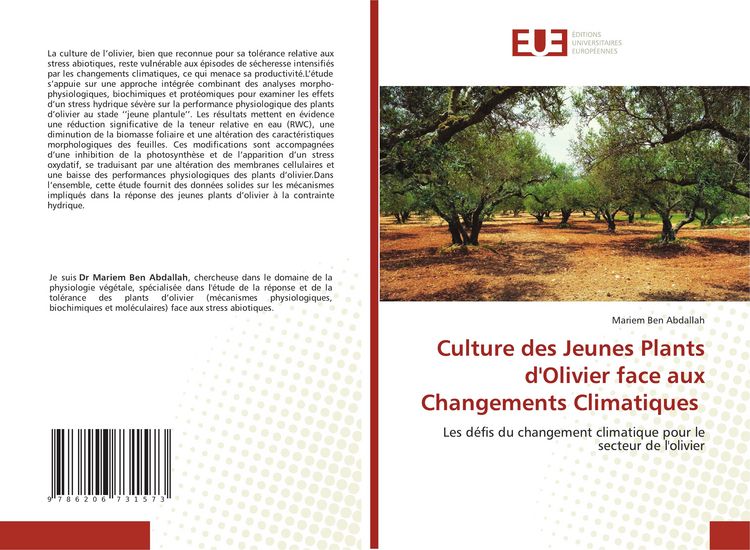 Produktbild: Culture des Jeunes Plants d'Olivier face aux Changements Climatiques