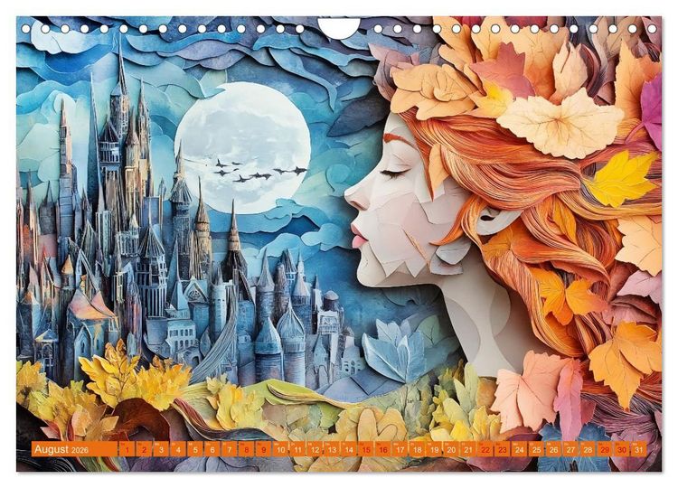 Produktbild: Magischer Papierzauber (Wandkalender 2026 DIN A4 quer), CALVENDO Monatskalender