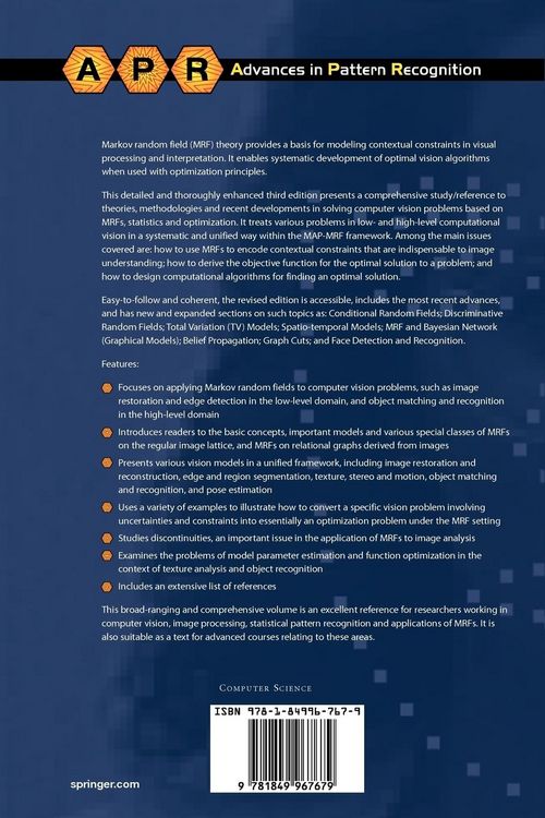 Produktbild: Markov Random Field Modeling in Image Analysis