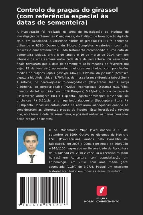 Produktbild: Controlo de pragas do girassol (com refer&ecirc;ncia especial &agrave;s datas de sementeira)