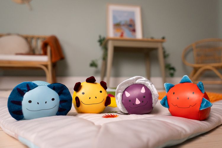 Produktbild: Dooballs - Set aus 4 Kuschelb&auml;llen -Dino Friends