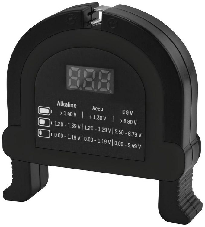 Produktbild: Ansmann Batterietester Check-It Messbereich (Batterietester) 1,2 V, 1,5 V, 3 V, 9 V Akku, Batterie 4000001-510