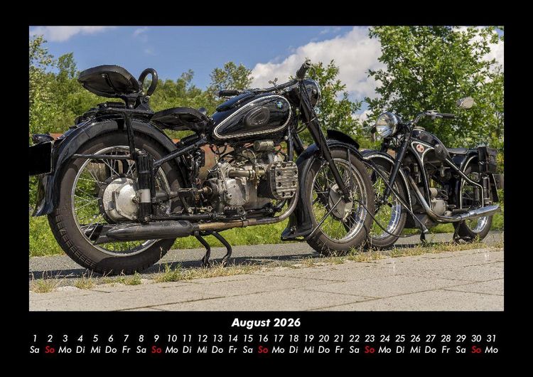Produktbild: Motorr&auml;der 2026 Fotokalender DIN A3