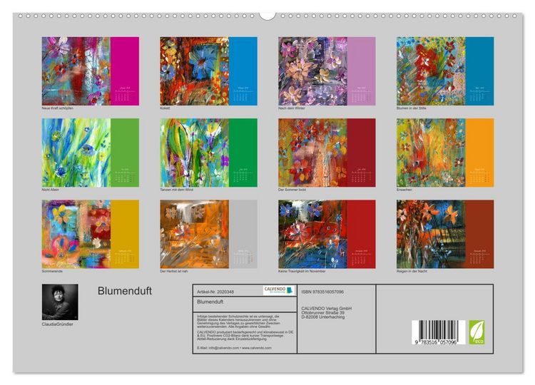 Produktbild: Blumenduft (hochwertiger Premium Wandkalender 2026 DIN A2 quer), Kunstdruck in Hochglanz