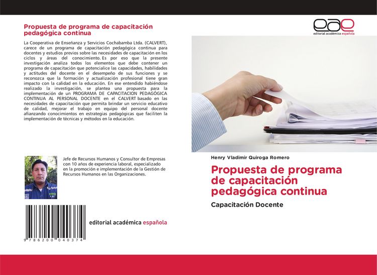 Produktbild: Propuesta de programa de capacitaci&oacute;n pedag&oacute;gica continua