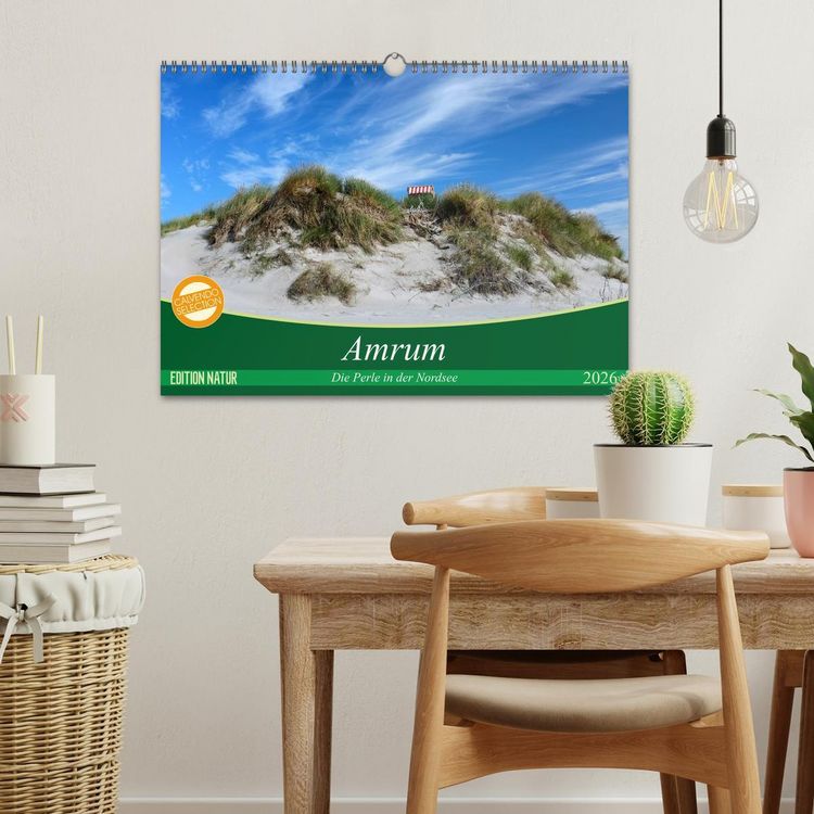 Produktbild: Amrum, die Perle in der Nordsee (Wandkalender 2026 DIN A3 quer), CALVENDO Monatskalender