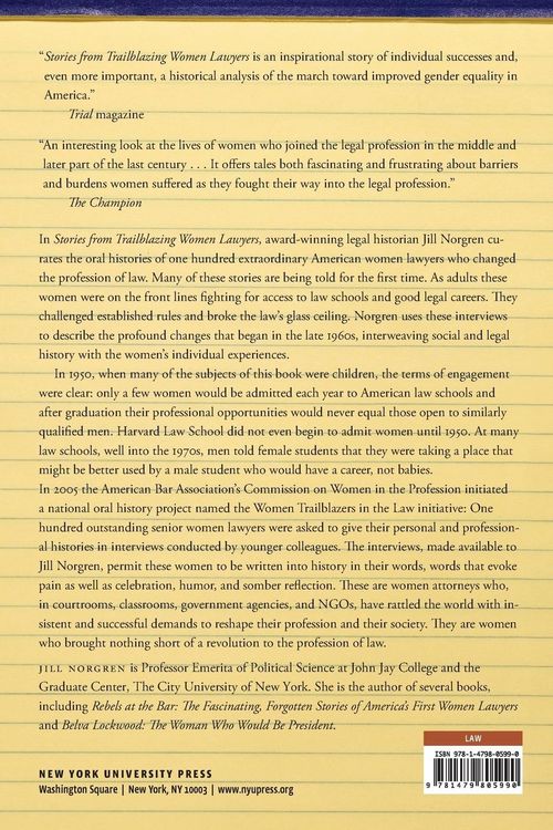 Produktbild: Stories from Trailblazing Women Lawyers
