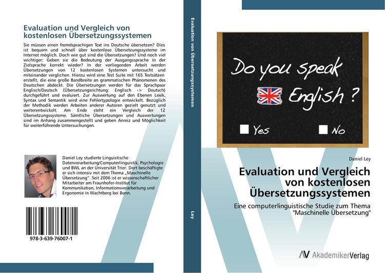 Produktbild: Evaluation und Vergleich von kostenlosen &Uuml;bersetzungssystemen