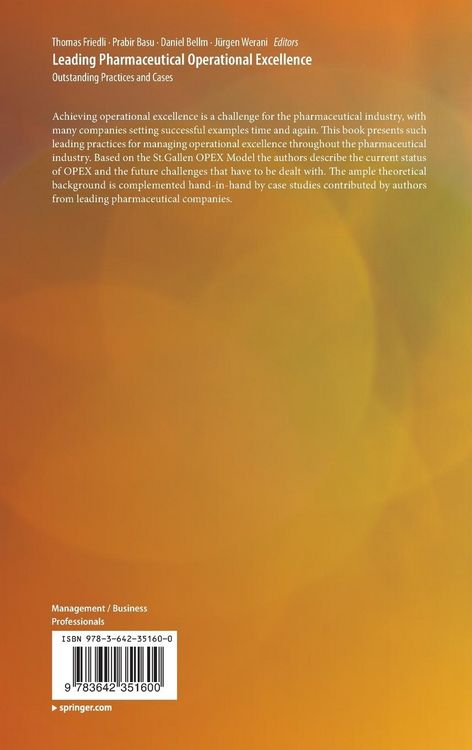 Produktbild: Leading Pharmaceutical Operational Excellence