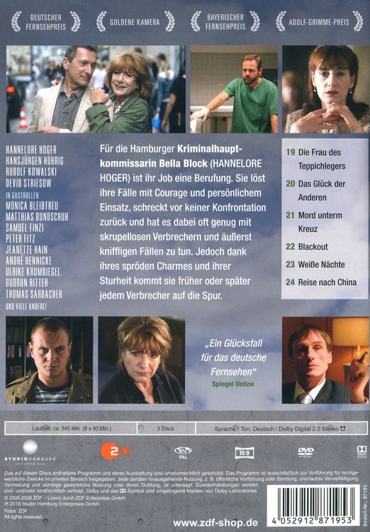 Produktbild: Bella Block - Box 4 (Fall 19-24) [3 DVDs]