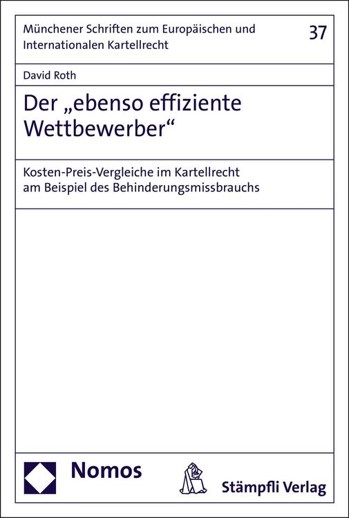 Produktbild: Der "ebenso effiziente Wettbewerber"
