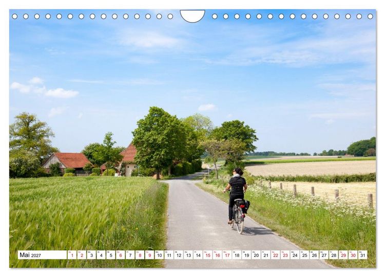 Produktbild: Radland Deutschland - Niedersachsen (Wandkalender 2027 DIN A4 quer), CALVENDO Monatskalender