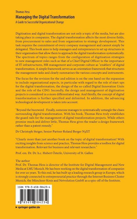 Produktbild: Managing the Digital Transformation