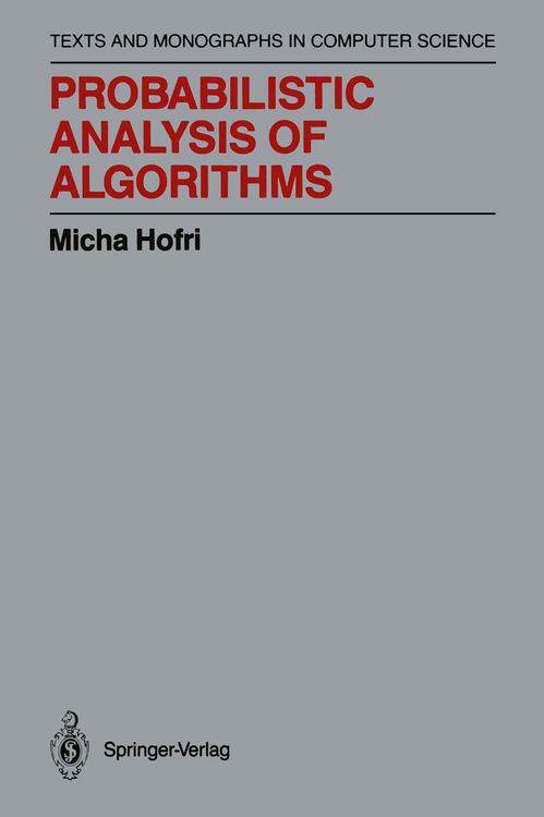 Produktbild: Probabilistic Analysis of Algorithms