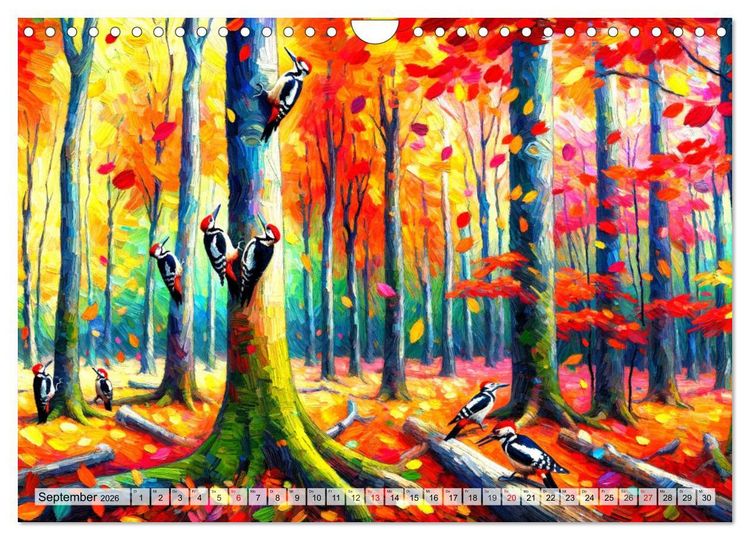 Produktbild: Eine Hommage an van Gogh (Wandkalender 2026 DIN A4 quer), CALVENDO Monatskalender