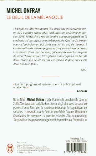 Produktbild: Onfray, M: deuil de la mélancolie