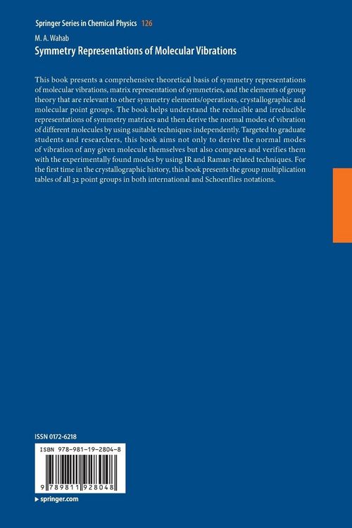Produktbild: Symmetry Representations of Molecular Vibrations