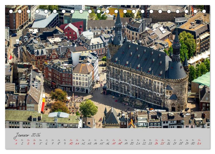 Produktbild: Aachen Die Kaiserstadt (Tischkalender 2026 DIN A5 quer), CALVENDO Monatskalender