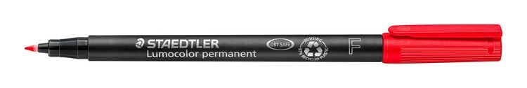 Produktbild: STAEDTLER Universalstift Lumocolor 318 permanent F, rot