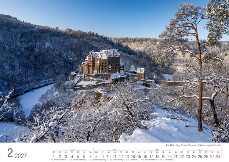 Produktbild: Eifel 2027 Bildkalender A3 Spiralbindung