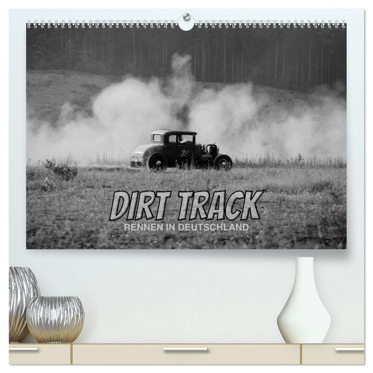 Produktbild: Dirt Track Races (hochwertiger Premium Wandkalender 2026 DIN A2 quer), Kunstdruck in Hochglanz
