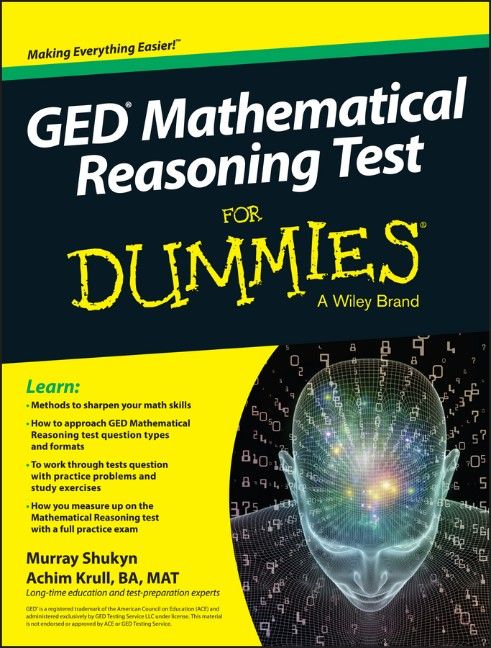 Produktbild: GED Mathematical Reasoning Test for Dummies