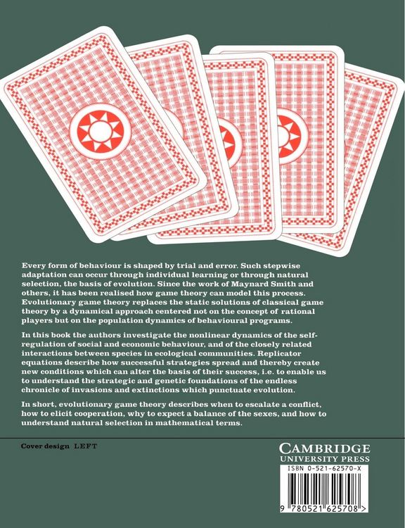 Produktbild: Evolutionary Games and Population Dynamics