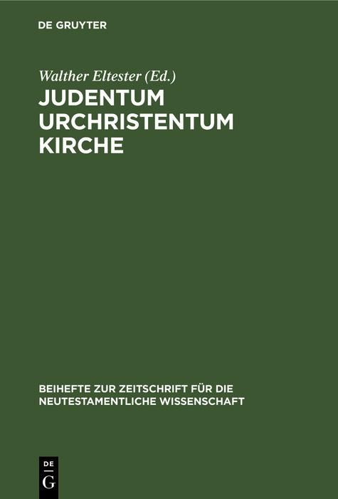 Produktbild: Judentum Urchristentum Kirche