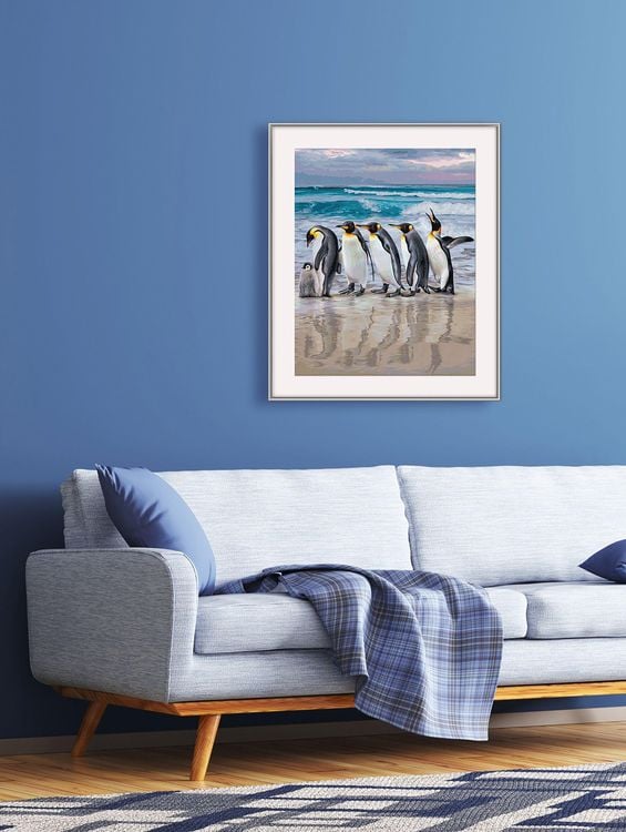 Produktbild: Schipper 609130887 - Malen nach Zahlen, Kaiserpinguine, 40 x 50 cm