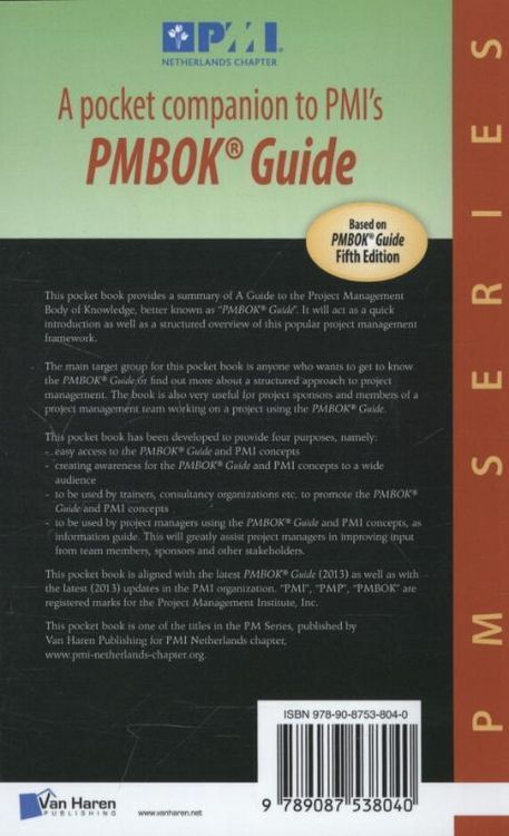 Produktbild: A pocket companion to PMIs PMBOK&reg; Guide Fifth edition