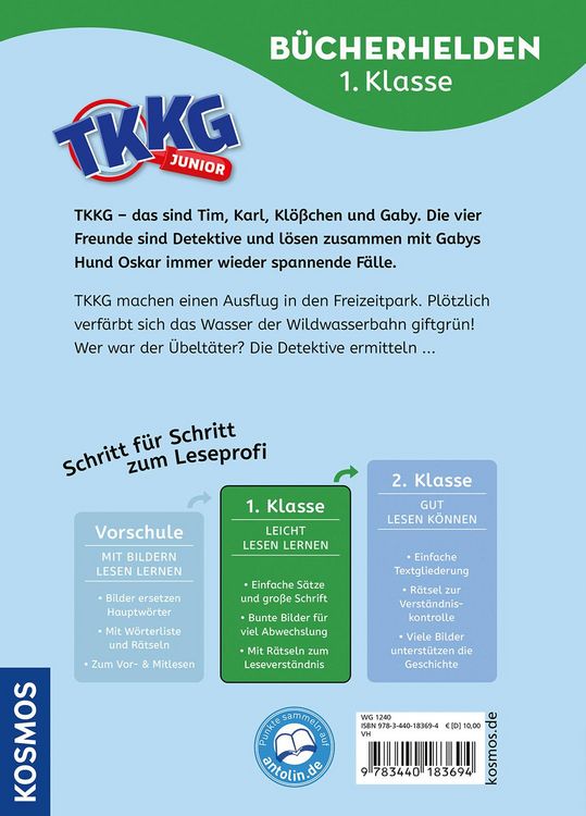 Produktbild: TKKG Junior, Bücherhelden 1. Klasse, Tatort Freizeitpark