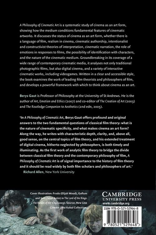 Produktbild: A Philosophy of Cinematic Art