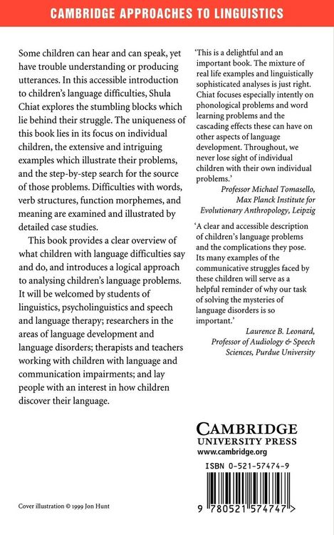 Produktbild: Understanding Children with Language Problems