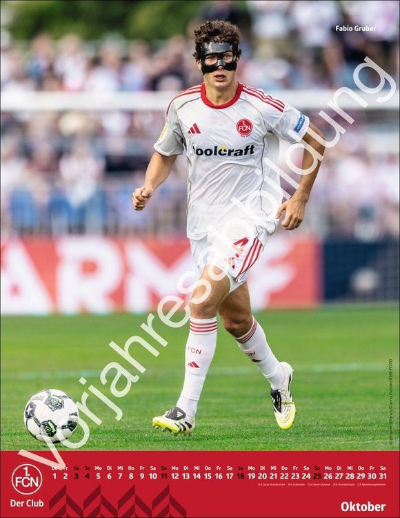 Produktbild: 1. FC N&uuml;rnberg Posterkalender 2027