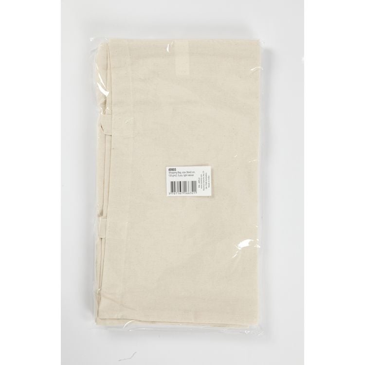 Produktbild: Creativ Company Tragetasche, Gr&ouml;&szlig;e 38x42 cm, 145 g, Hellnatur, 5 Stk