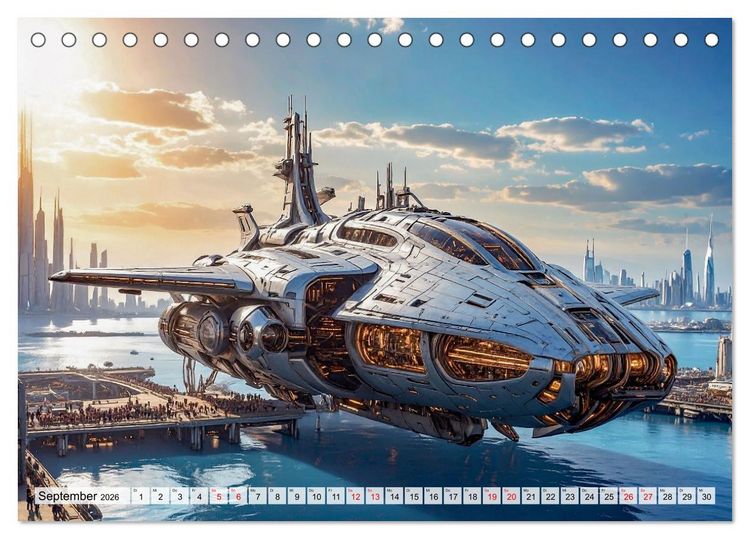 Produktbild: Raumzeit. Geschichten zwischen Sternen (Tischkalender 2026 DIN A5 quer), CALVENDO Monatskalender