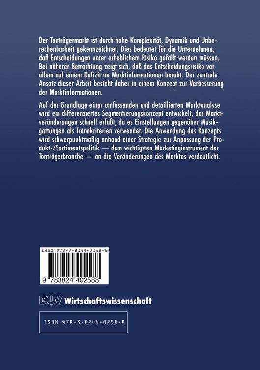 Produktbild: Tontr&auml;germarketing